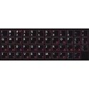 Fusion Accessories "Laminated Stickers RU / ENG" Black/Red Fusion Accessories "Laminated Stickers RU / ENG" Black/Red