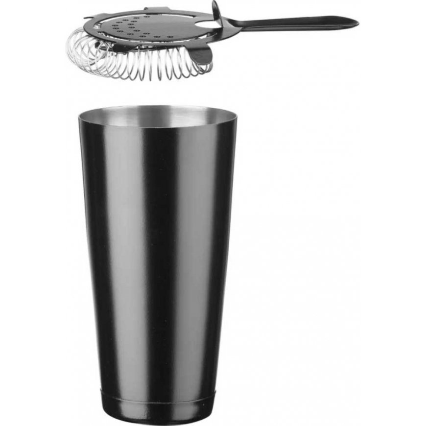 Bar Up Barmeno set in tubes shaker jigger strainer mixing spoon - black – 5