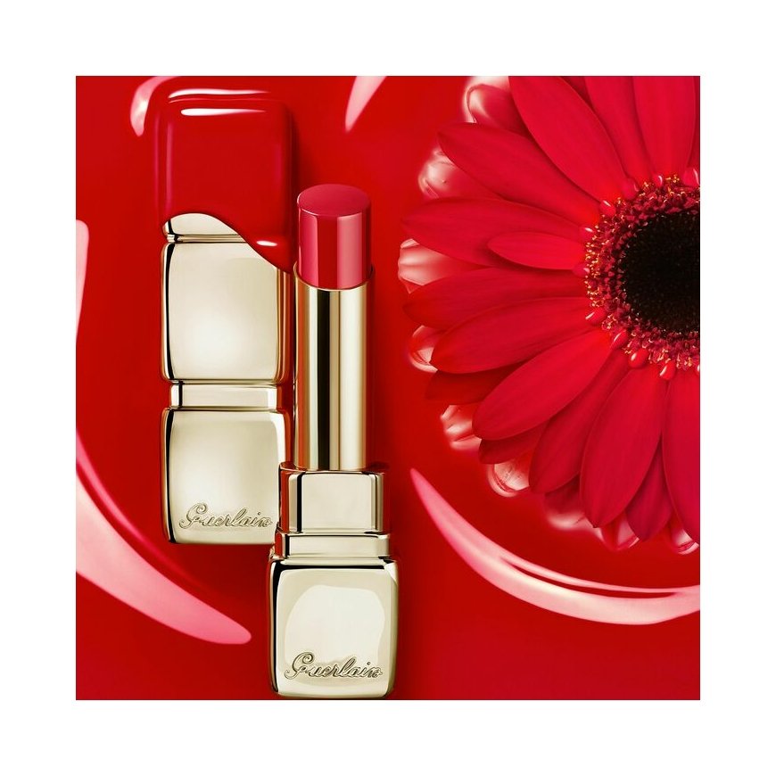 Guerlain KissKiss Shine Bloom 3,2 g 409 Fuchsia Flush Spīdēt – 3