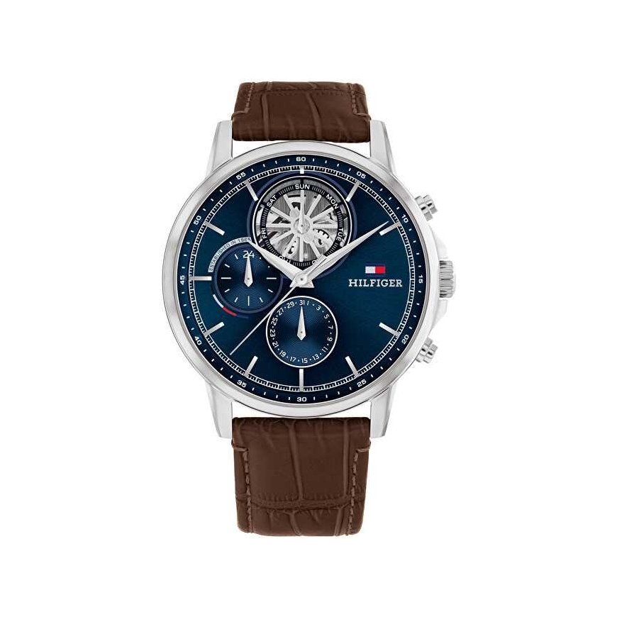 TOMMY HILFIGER MEN'S WATCH 1710629 Steward Open Heart + BOX