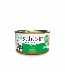 SCHESIR Kananfilee hyytelössä - märkä kissanruoka - 70g