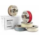 Spectrum 3D filament, PLA specialty filaments, 1.75 mm, 5x250 g, 80754, Stone Light mix, Stone Dark, Thermoactive Red, Wood Oak,