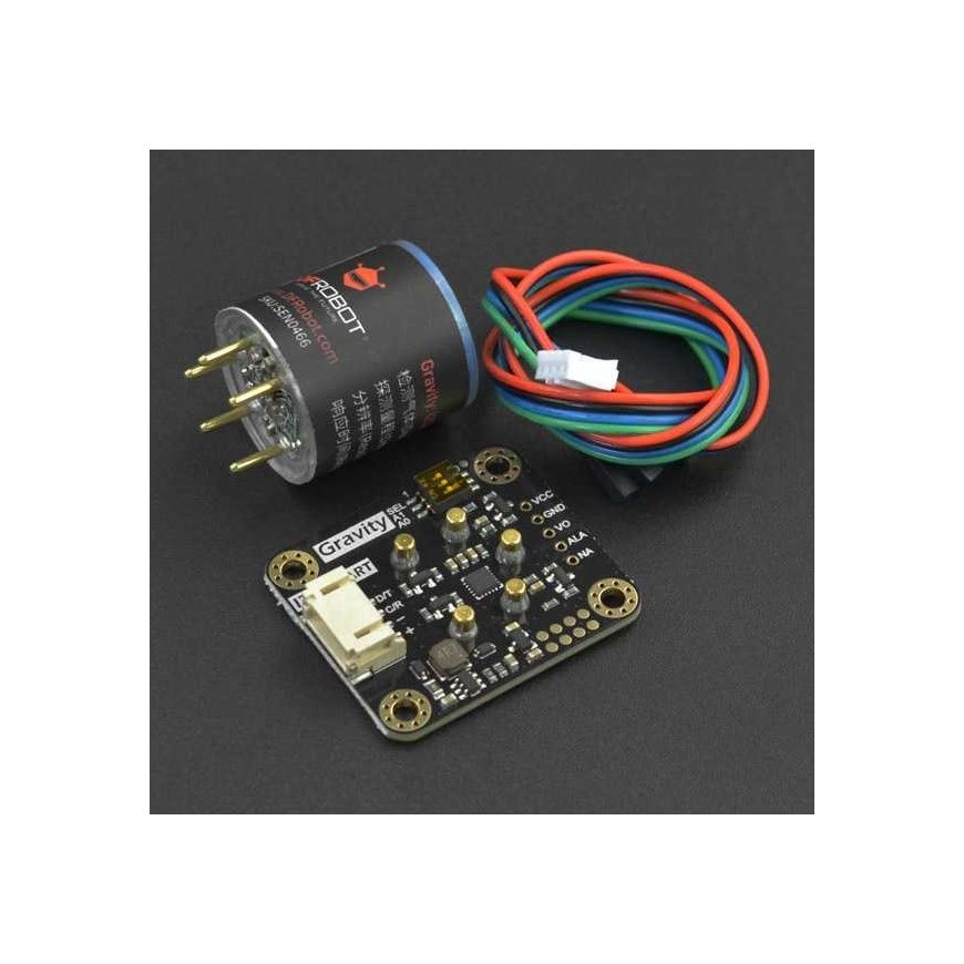 Gravitācijas – CO oglekļa monoksīda sensors – I2C / UART – kalibrēts rūpnīcā – DFRobot SEN0466 – 5