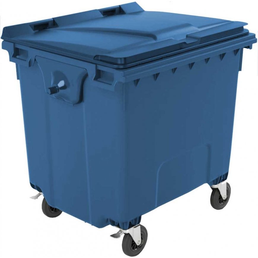 Gsg24 konteineris komunalajiem atkritumiem PZH EN 840-2 DIN 1100L - zils – 5