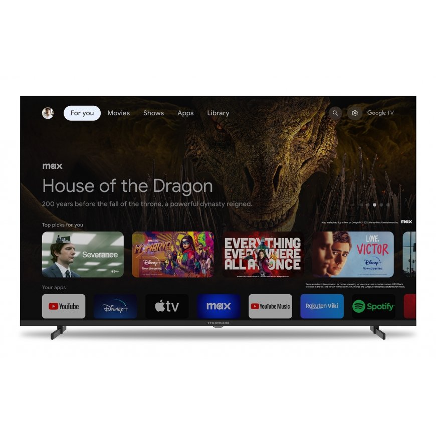 Thomson 55UG4S14 televizorius 139,7 cm (55") 4K Ultra HD Smart TV „Wi-Fi“ Juoda – 2