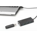 Digitus DA-70240-1 keskitin USB 3.2 Gen 1 (3.1 Gen 1) Type-A 5000 Mbit/s musta