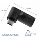 Akyga AK-ND-D06 kabeļu spraudņu pāreja USB type C 5.5 x 2.5 mm Melns Akyga AK-ND-D06 kabeļu spraudņu pāreja USB type C 5.5 x 2.5 mm Melns