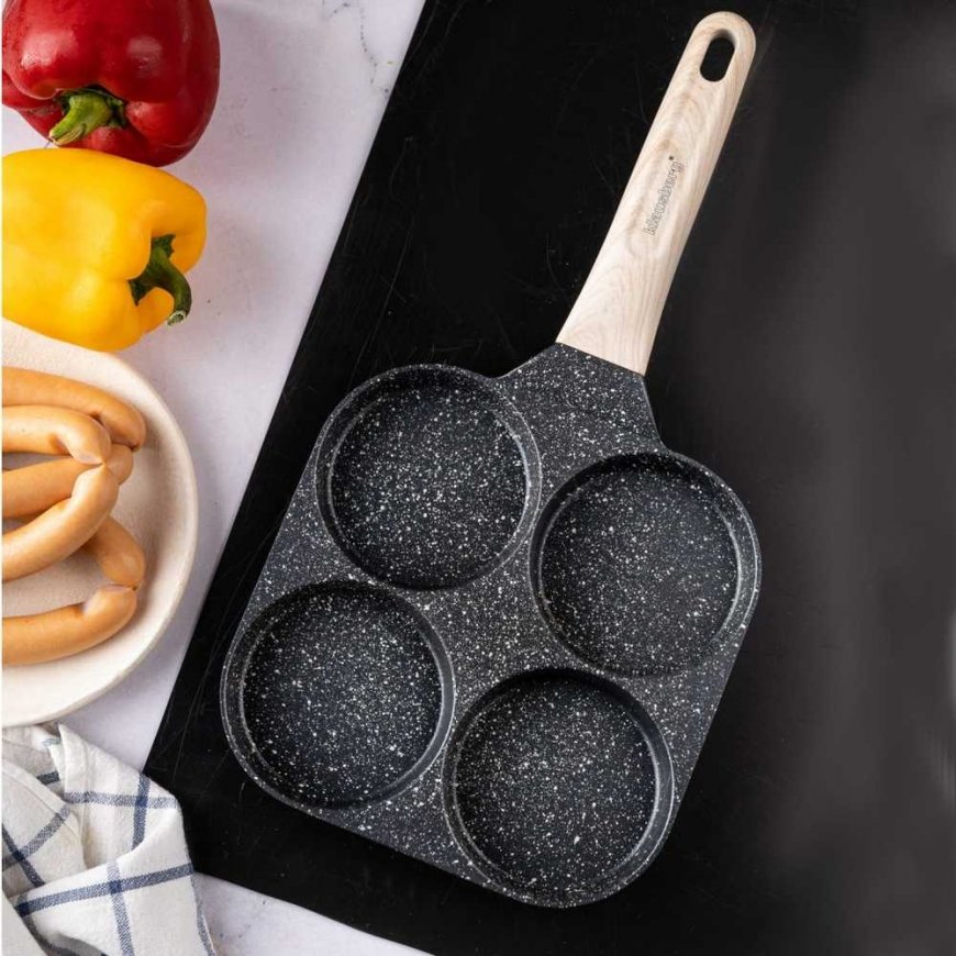 4 yhdessä MARMORIPANNU PANNUKAKUILLE, KANANMUNALLE, PANNUKAKUILLE KLAUSBERG KB-7821 Musta – 5