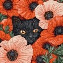 Letistitch ristipistokitti "Poppien silmät" 24x24 cm SLETIL9949 Letistitch ristipistokitti "Poppien silmät" 24x24 cm SLETIL9949