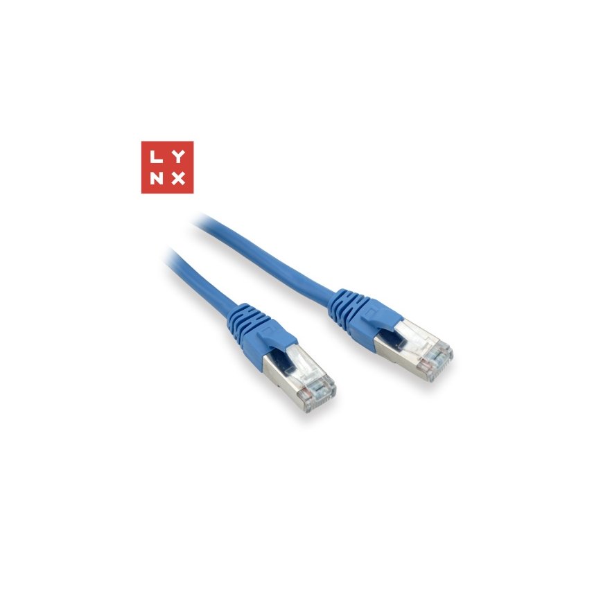 LYNX FTP jungiamasis kabelis Cat5e PVC, CCA, 15m, mėlynas