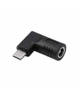 Akyga AK-ND-D05 kabelių lizdinio / kištukinio jungčių tipo keitiklis USB type C 6.3 x 3.0 mm Juoda