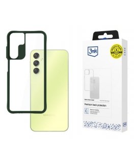 3MK Satin Armor Case+ Green pro Samsung Galaxy A25 5G чехол для мобильного телефона 16,5 cm (6.5") Крышка Зеленый, Прозрачный