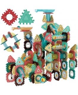 WOOPIE magnetic constructors 3D educational set for ball running, 228 pcs.