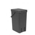Brabantia 109966 atkritumu tvertne 16 L Taisnleņķa Pelēks Brabantia 109966 atkritumu tvertne 16 L Taisnleņķa Pelēks