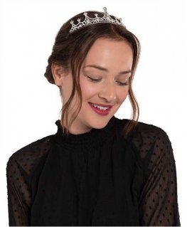 Charming crown/tiara with clear crystals