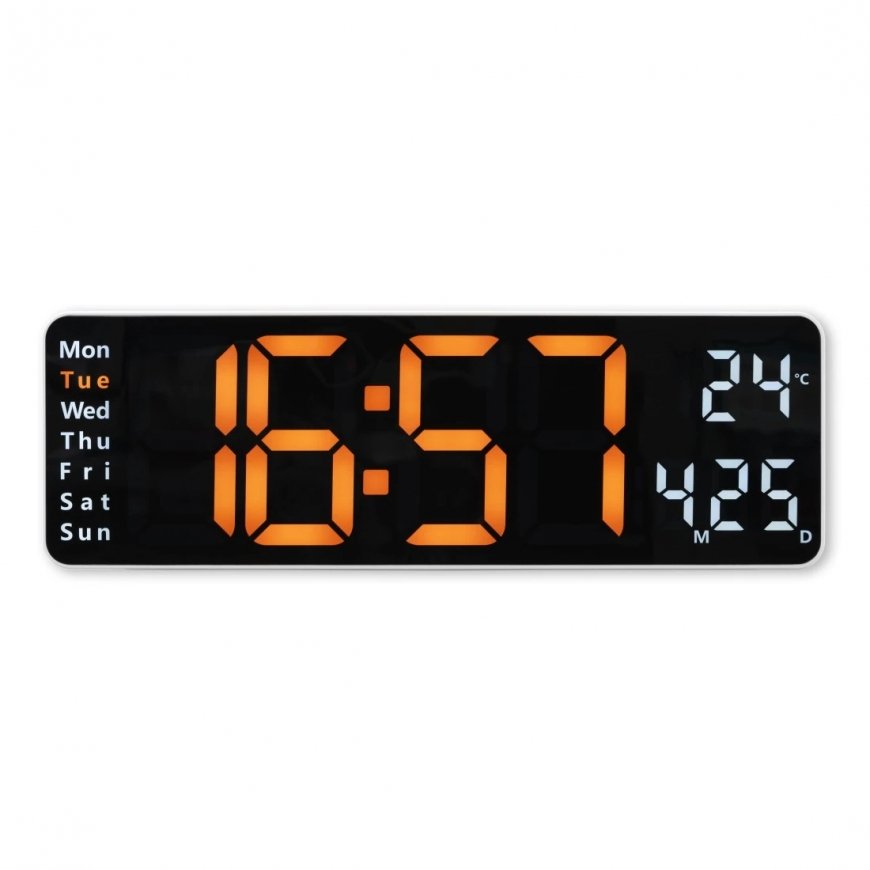 Hama Santa Cruz Digital clock Rectangle Black