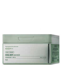 VT Cosmetics - CICA Reti-A Mask - Moisturizing and Exfoliating Face Mask Set in a Sheet - Face masks with retinol 30 pcs/350 g