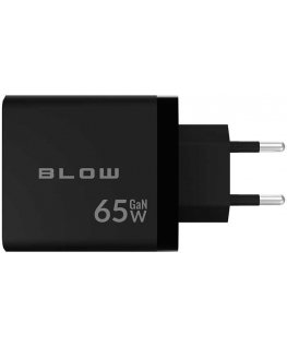 Blow Sieninis laadija USB pesa + USB-Cx2 PD 65W GAN must
