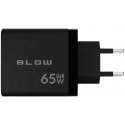 Blow Sieninis laadija USB pesa + USB-Cx2 PD 65W GAN must Blow Sieninis laadija USB pesa + USB-Cx2 PD 65W GAN must
