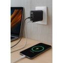 Blow Sieninis laadija USB pesa + USB-Cx2 PD 65W GAN must Blow Sieninis laadija USB pesa + USB-Cx2 PD 65W GAN must