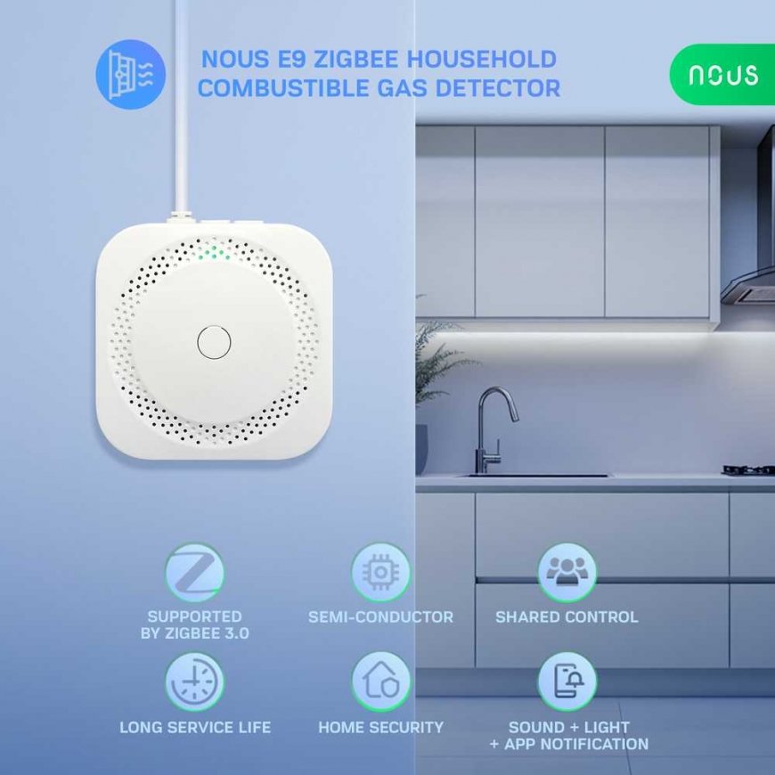 Älykäs kaasuvuototunnistin NOUS E9, ZigBee, TUYA – 2