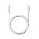 Baseus Silky sērijas uzlādes kabelis no Type-C uz iPhone 20W, 2m, mēness baltuma Baseus Silky sērijas uzlādes kabelis no Type-C uz iPhone 20W, 2m, mēness baltuma