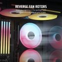 Corsair iCUE LINK LX120-R RGB Kompiuterio korpusui Ventiliatorius 12 cm Juoda 3 vnt