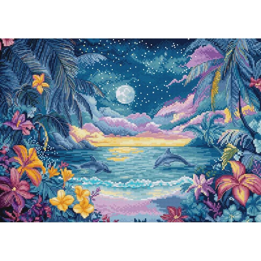 Letistitch Cross Stitch Kit "Blue Mirage" 32x22cm SLETIL9951 – 2