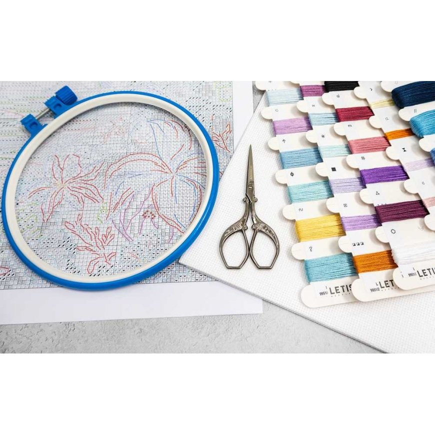 Letistitch Cross Stitch Kit "Blue Mirage" 32x22cm SLETIL9951 – 3