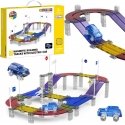 Woopie Interaktiivinen valaistu LED-magneettinen auto-rata osat 137 kpl. Woopie Interaktiivinen valaistu LED-magneettinen auto-rata osat 137 kpl.