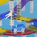 Woopie Interaktiivinen valaistu LED-magneettinen auto-rata osat 137 kpl. Woopie Interaktiivinen valaistu LED-magneettinen auto-rata osat 137 kpl.