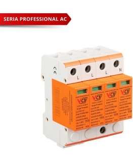 VCX Surge Protector, Class B+C, 4P (T1T2), 6kA, for professionals