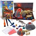 Lean Toys Educational Kit for a Child's Volcano Experiment with Dinosaurs Lean Toys Educational Kit for a Child's Volcano Experiment with Dinosaurs