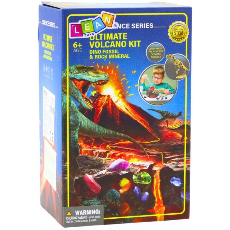Lean Toys Educational Kit for a Child's Volcano Experiment with Dinosaurs – 4