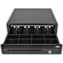 Virtuos cash drawer C420D - with cable, metal brackets, 9-24V, black Virtuos cash drawer C420D - with cable, metal brackets, 9-24V, black