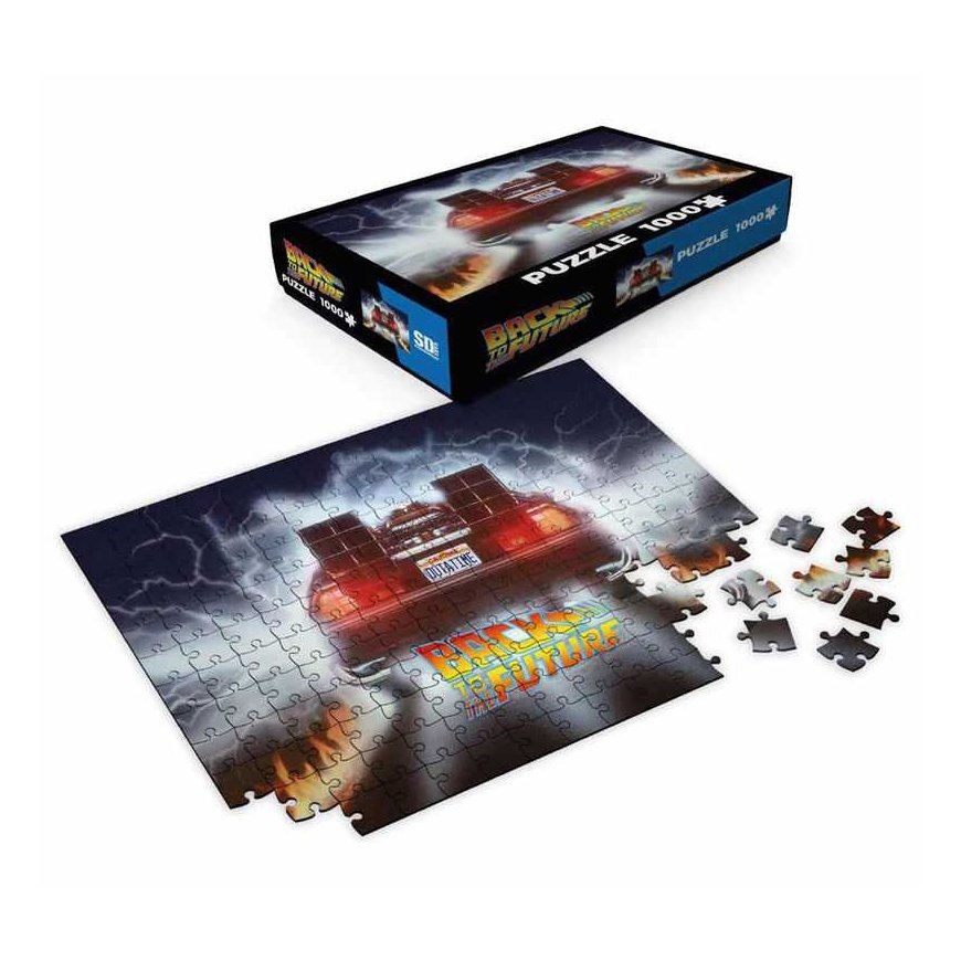 Palapeli Sd Toys Takaisin tulevaisuuteen Delorean Aika ulos palapeli 1000 kpl – 2