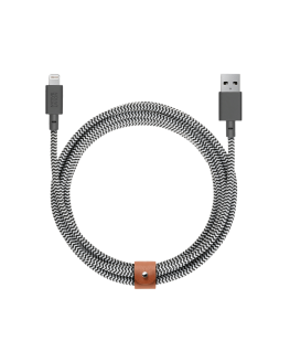 Native Union Belt Cable XL 100W - Кабель USB-C к USB-C, 3 м (Зебра)