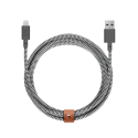 Native Union Belt Cable XL 100W - USB-C to USB-C - Kaapeli, 3 m (Zebra) Native Union Belt Cable XL 100W - USB-C to USB-C - Kaapeli, 3 m (Zebra)