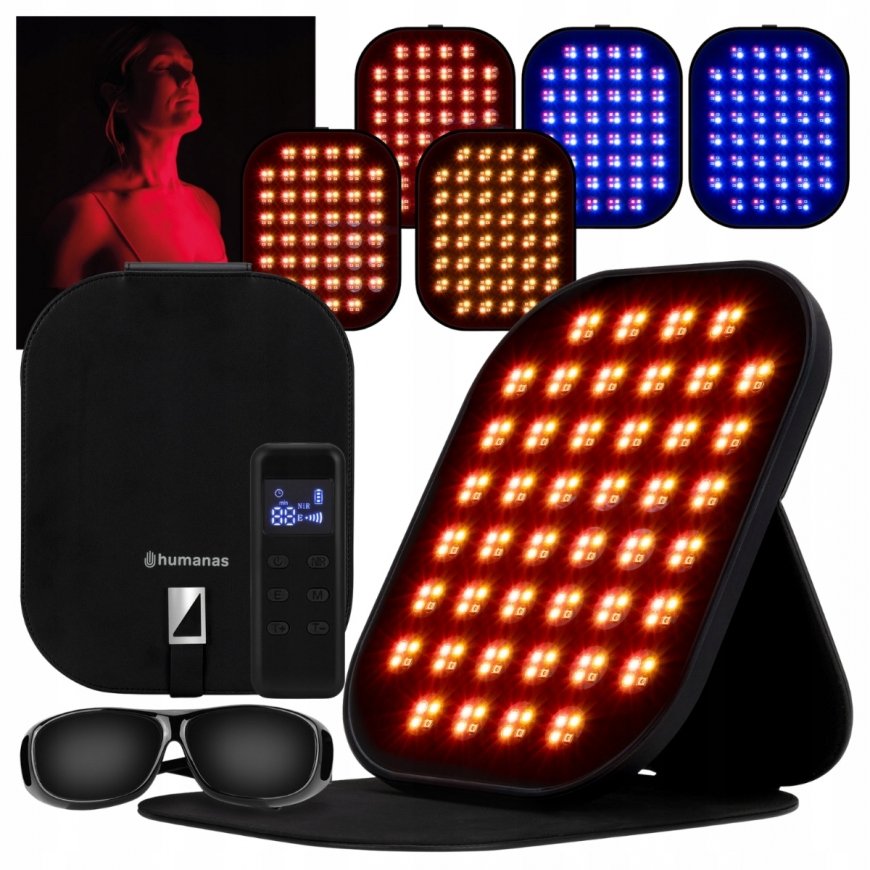 LED-paneel IR-valguse funktsiooniga Humanas LumiCare - must