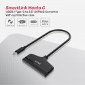 UNITEK Y-1096A knyginių kompiuterių dokas / jungčių replikatorius C tipo USB Juoda