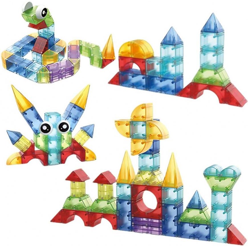 WOOPIE magnetic constructor 3D cube educational set, 63 pcs. – 2