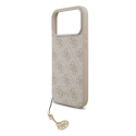 Guess 4G Charm -kuori iPhone 17 Pro Max -puhelimelle, sävy sävyyn vaaleanpunainen Guess 4G Charm -kuori iPhone 17 Pro Max -puhelimelle, sävy sävyyn vaaleanpunainen