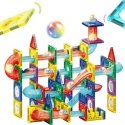 WOOPIE magnetic constructors 3D educational set for ball running, 105 pcs.