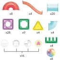 WOOPIE magnetic constructors 3D educational set for ball running, 105 pcs.