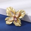 Troli Original brooch with yellow crystals Flower Gold Troli Original brooch with yellow crystals Flower Gold