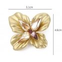 Troli Original brooch with yellow crystals Flower Gold Troli Original brooch with yellow crystals Flower Gold