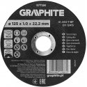 Grafiit Pjovimo disk, korund, metallile/INOX, 125 x 1,0 x 22,2 mm, 41 A60-T-BF, 110 tk. karbis