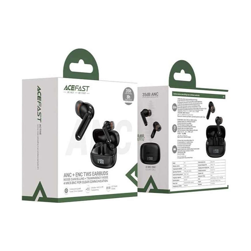 Belaidised kõrvaklapid Acefast W1 ANC mustad – 4