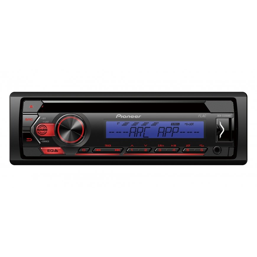 Pioneer DEH-S120UBB auto audio-video uztvērējs Melns