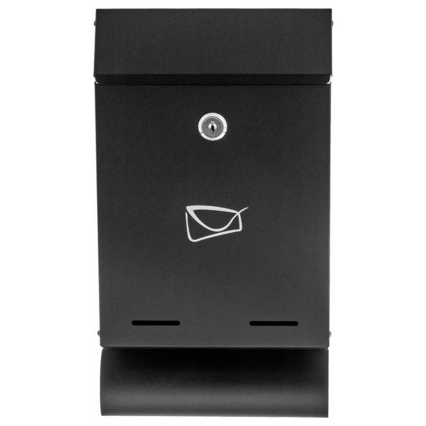 Kerge postkast ajalehtedele ja kirjadele, must, 32.5x18.5x6 cm – 4
